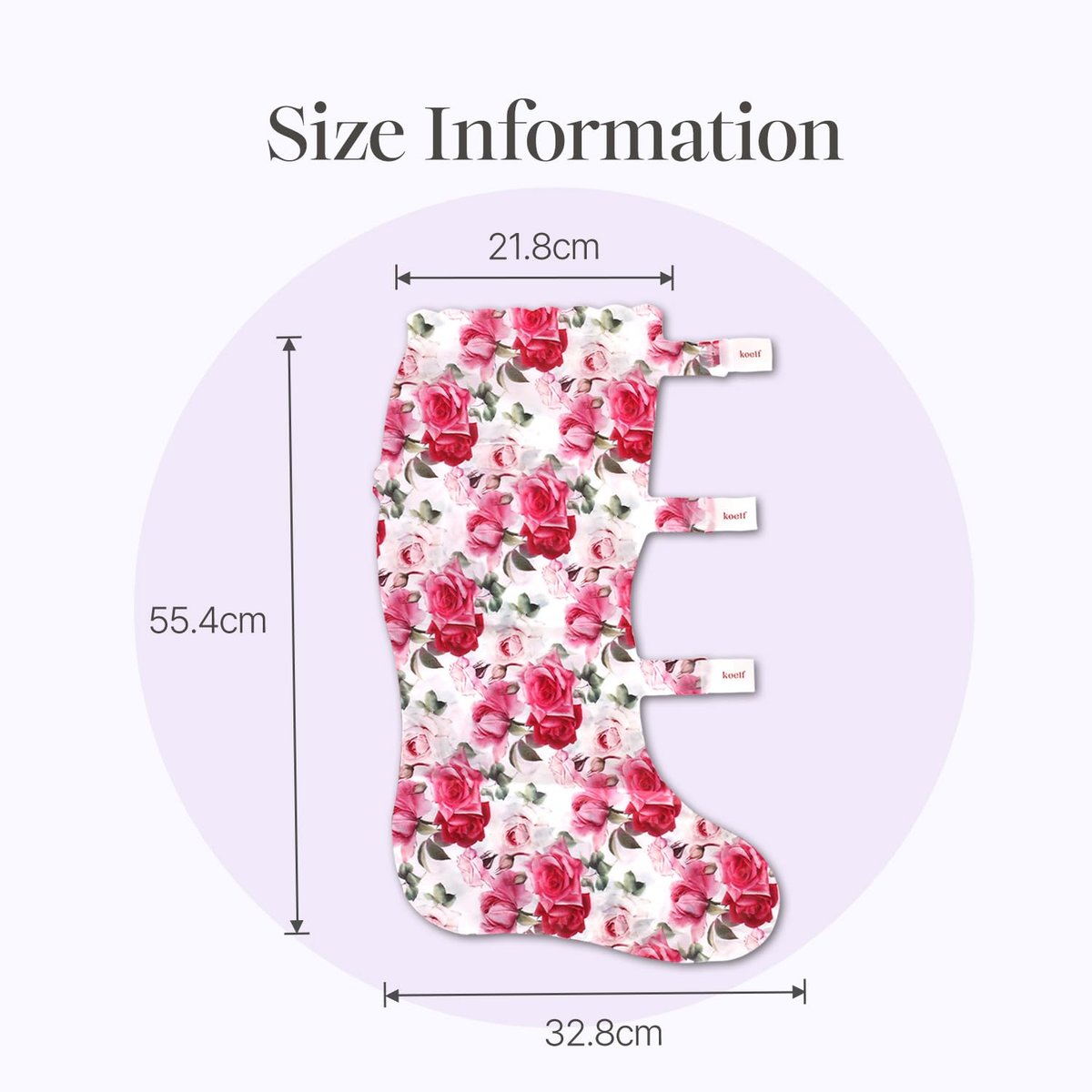 Petitfee Koelf Rose Petal Satin Leg Mask – Cooling & Depuffing Leg Socks for Tired, Puffy Legs - görsel 11