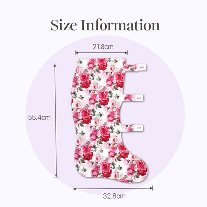 Petitfee Koelf Rose Petal Satin Leg Mask – Cooling & Depuffing Leg Socks for Tired, Puffy Legs