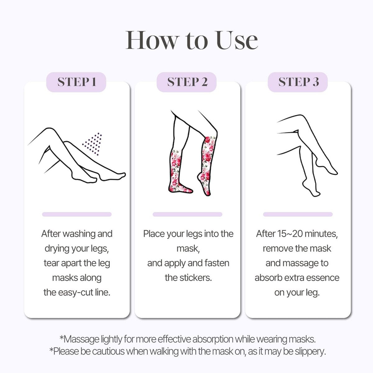 Petitfee Koelf Rose Petal Satin Leg Mask – Cooling & Depuffing Leg Socks for Tired, Puffy Legs - görsel 13