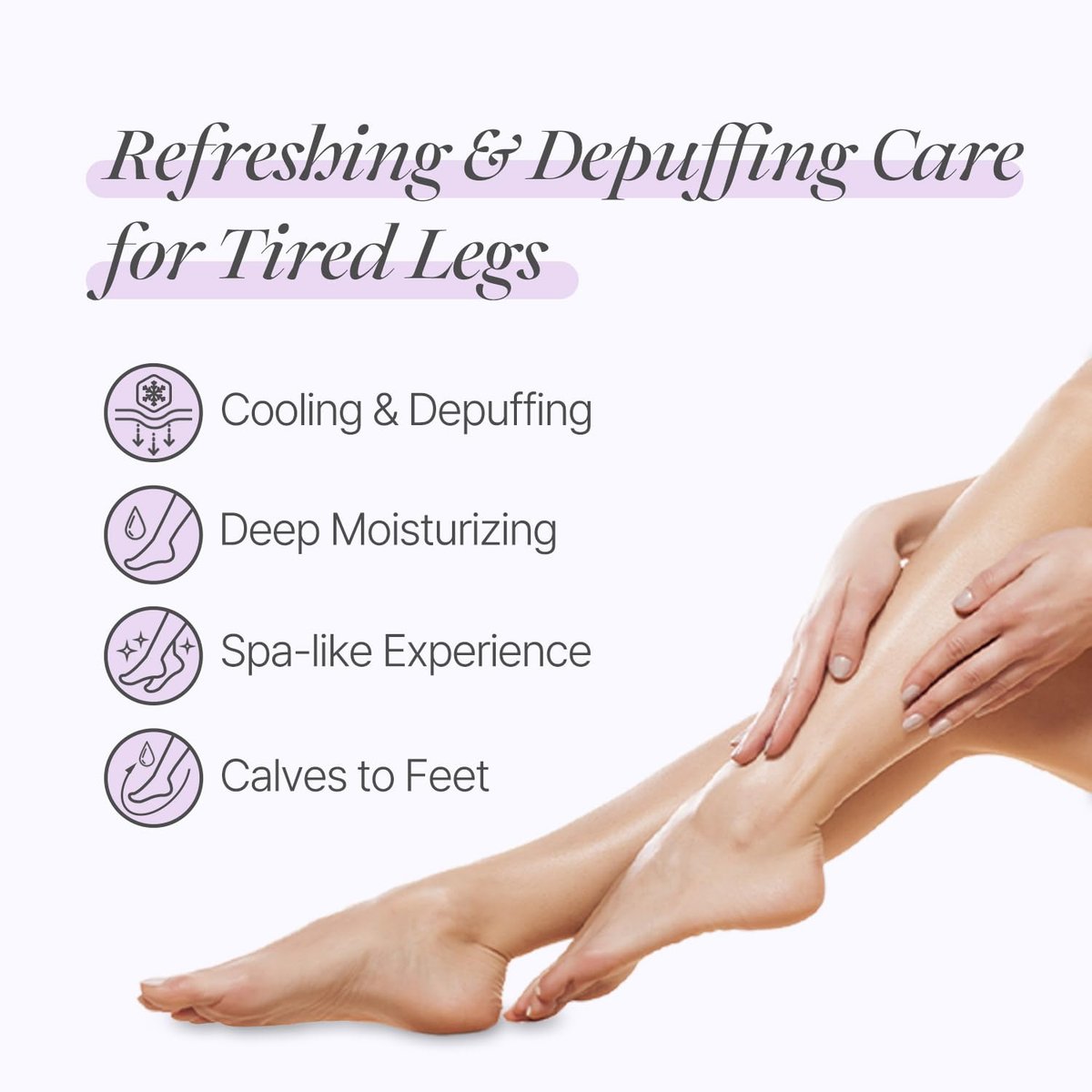 Petitfee Koelf Rose Petal Satin Leg Mask – Cooling & Depuffing Leg Socks for Tired, Puffy Legs - görsel 5