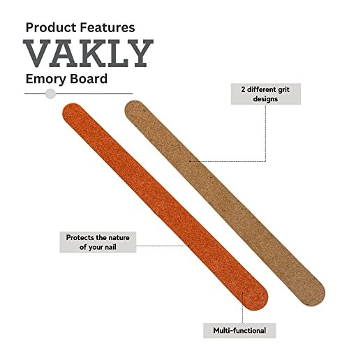 Vakly Emery Boards Nail Files 180 Grit (144 Pack) – Professional Double Sided Nail Files for Manicure & Pedicure, Reusable Nail Buffer for Shaping & Smoothing Fingernails & Toenails - görsel 4
