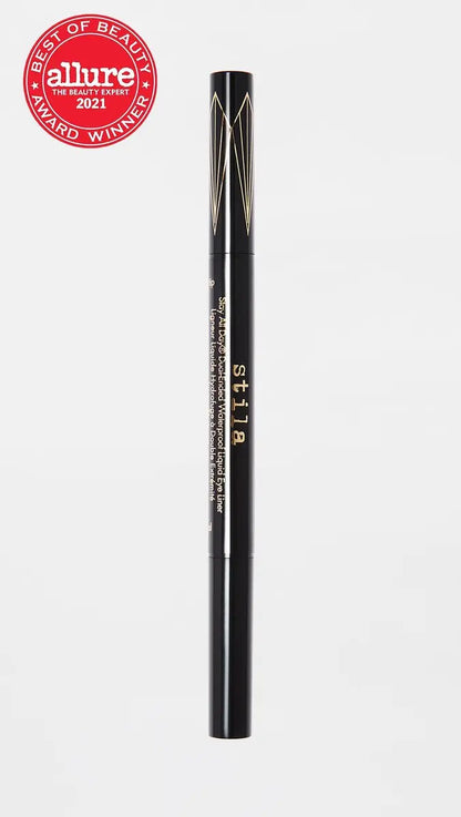 stila Stay All Day Dual-Ended Waterproof Liquid Eye Liner – Intense Black, 0.033 fl. oz Avelisse