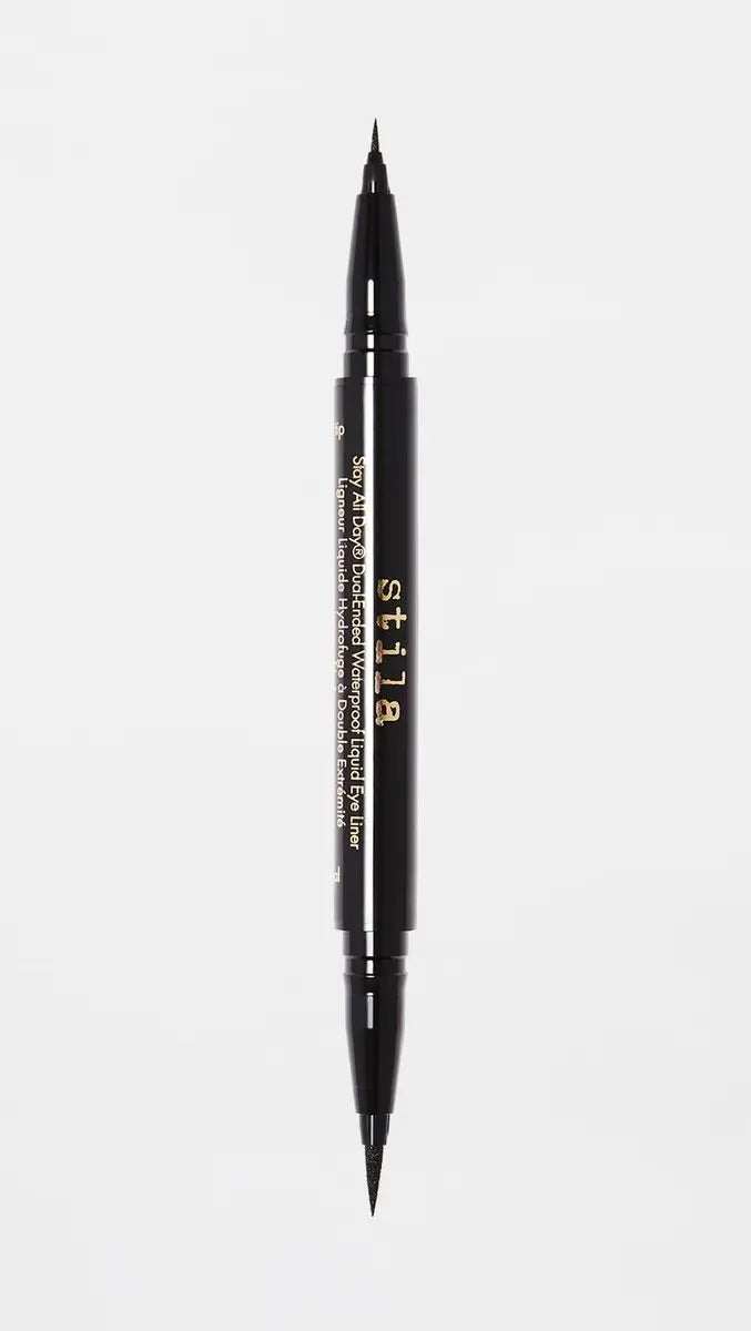 stila Stay All Day Dual-Ended Waterproof Liquid Eye Liner – Intense Black, 0.033 fl. oz Avelisse