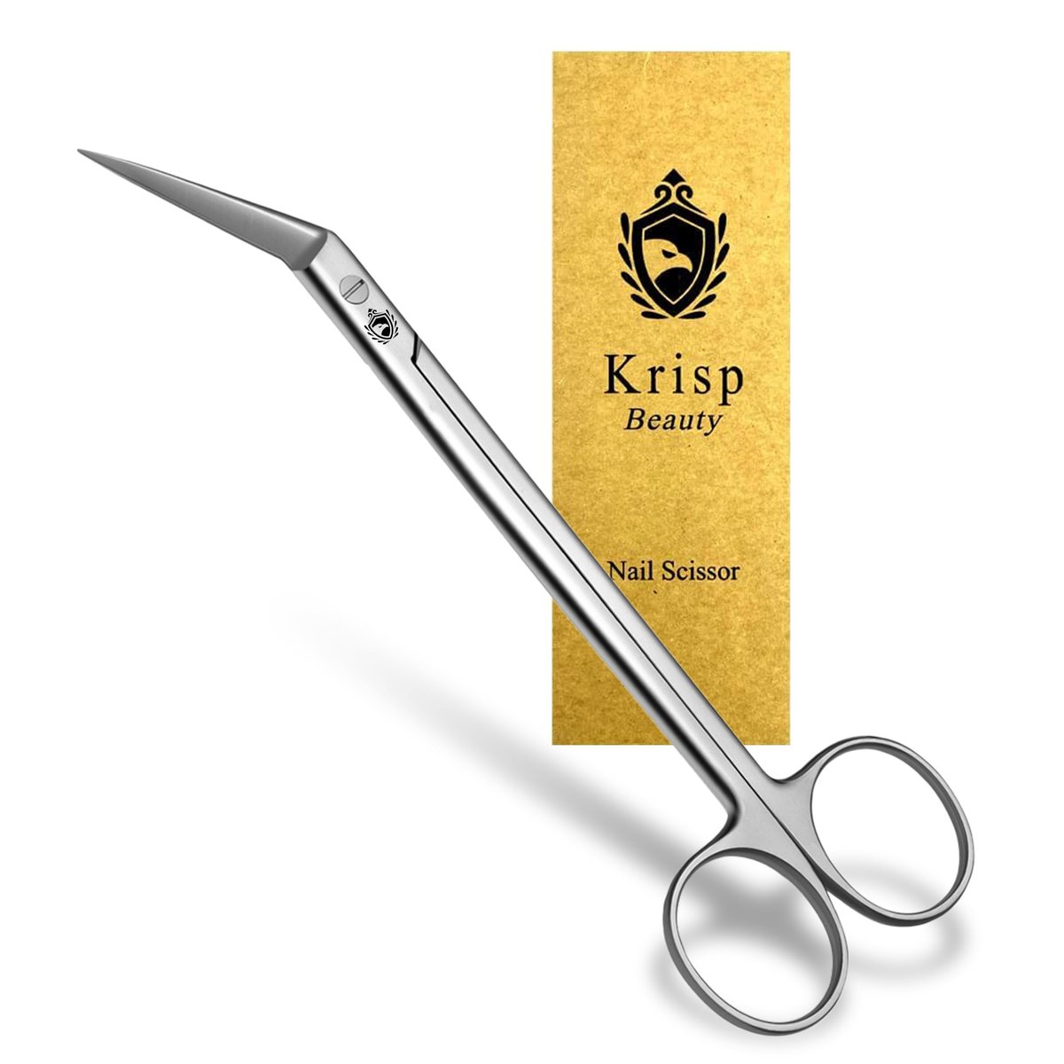 Long Handle Toenail Scissors - 6" Stainless Steel Nail Clippers for Seniors, Podiatrist Manicure Pedicure, Ingrown Toe Nails & Fingernail Cuticle Trimmer - Krisp Beauty - görsel 1