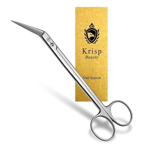 Long Handle Toenail Scissors - 6" Stainless Steel Nail Clippers for Seniors, Podiatrist Manicure Pedicure, Ingrown Toe Nails & Fingernail Cuticle Trimmer - Krisp Beauty - görsel 2