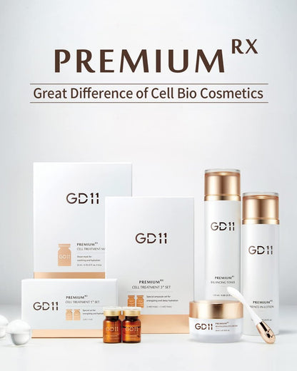 GD11 Premium RX Treatment Mask - Anti-Aging Facial Sheet Mask with Stem Cell Extract, Soothing & Moisturizing, Barrier-Strengthening & Skin Elasticity Care, Hypoallergenic Tencel Sheet, 6 Sheets
