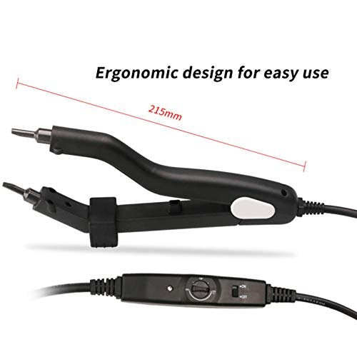 Fiunkes Heat Hair Connector - Adjustable Temperature Fusion Hair Extension Iron for Keratin Bonding Avelisse