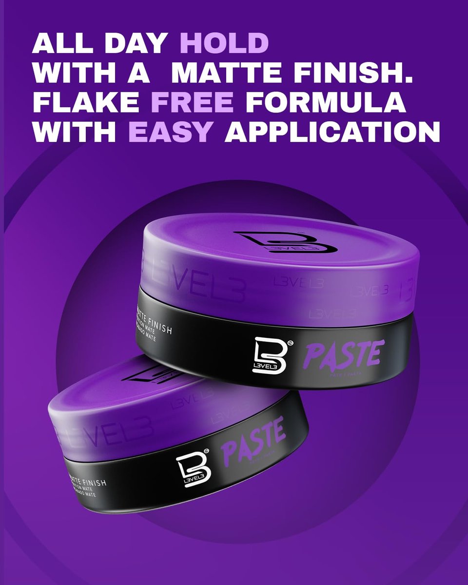 L3 Level 3 Paste - Long-Lasting Hold Hair Styling Paste for Men, Improves Strength & Volume, 150 ML - görsel 10