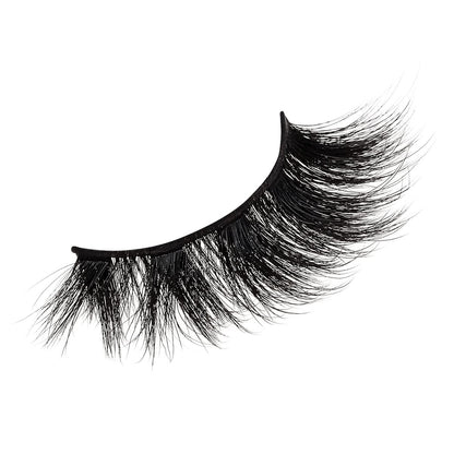 KISS Lash Couture Matte Black Faux Mink False Eyelashes - 14mm 3D Volume, Soft Matte Finish - Style 'Matte Silk' - 1 Pair