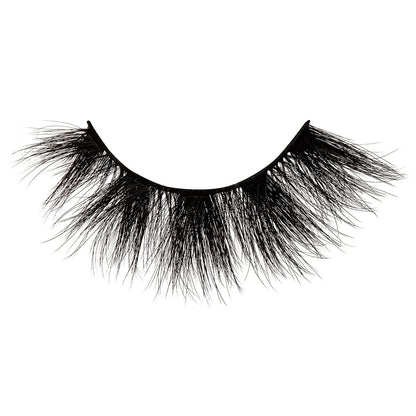 KISS Lash Couture Matte Black Faux Mink False Eyelashes - 14mm 3D Volume, Soft Matte Finish - Style 'Matte Silk' - 1 Pair