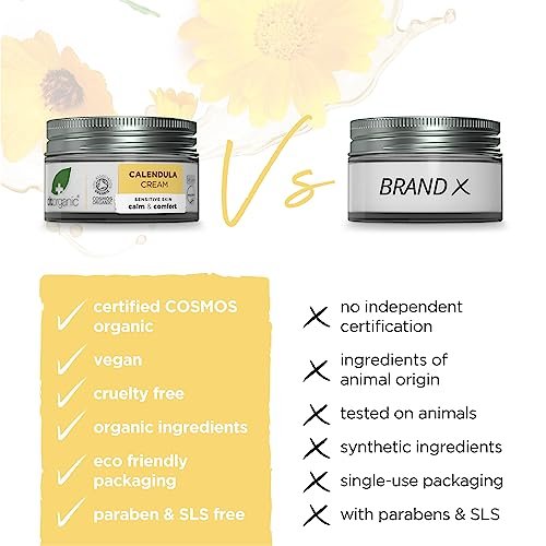 Dr Organic Calendula Face Cream 50ml – Nourishing Moisturizer for Sensitive Skin - görsel 6