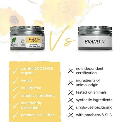 Dr Organic Calendula Face Cream 50ml – Nourishing Moisturizer for Sensitive Skin