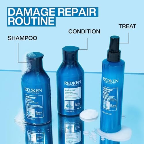 Redken Extreme Anti-Snap Anti-Breakage Leave-In Treatment for Distressed Hair, 8.5 oz - görsel 8