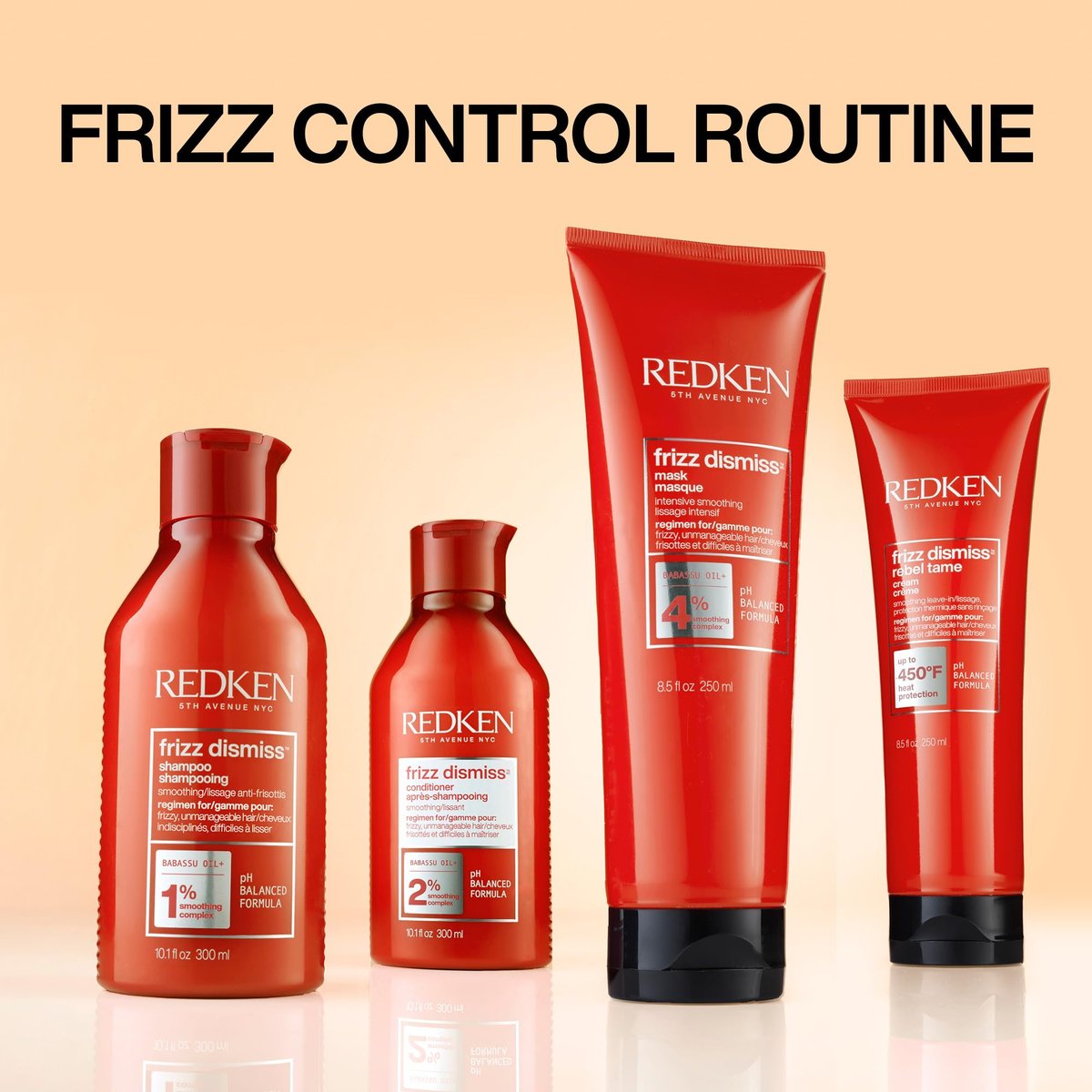 Redken Frizz Dismiss Shampoo - Sulfate Free Anti-Frizz Shampoo for Smooth, Shiny Hair with Humidity Protection - görsel 13