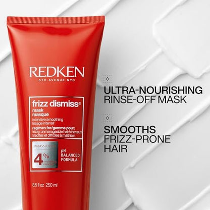 Redken Frizz Dismiss Mask - Intense Smoothing Treatment for Unruly Hair, Ultra Hydrating Hair Mask, 8.5 oz Avelisse
