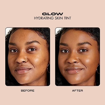 Milani Glow Hydrating Skin Tint - 410 Dark to Deep - Lightweight Foundation for Radiant Skin Avelisse