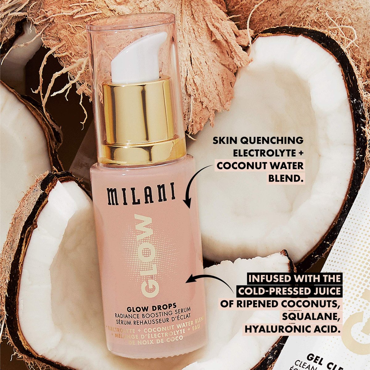Milani Glow Drops Radiance Boosting Serum - 1 Fl Oz - Illuminating Face Serum for Glowing Skin Avelisse