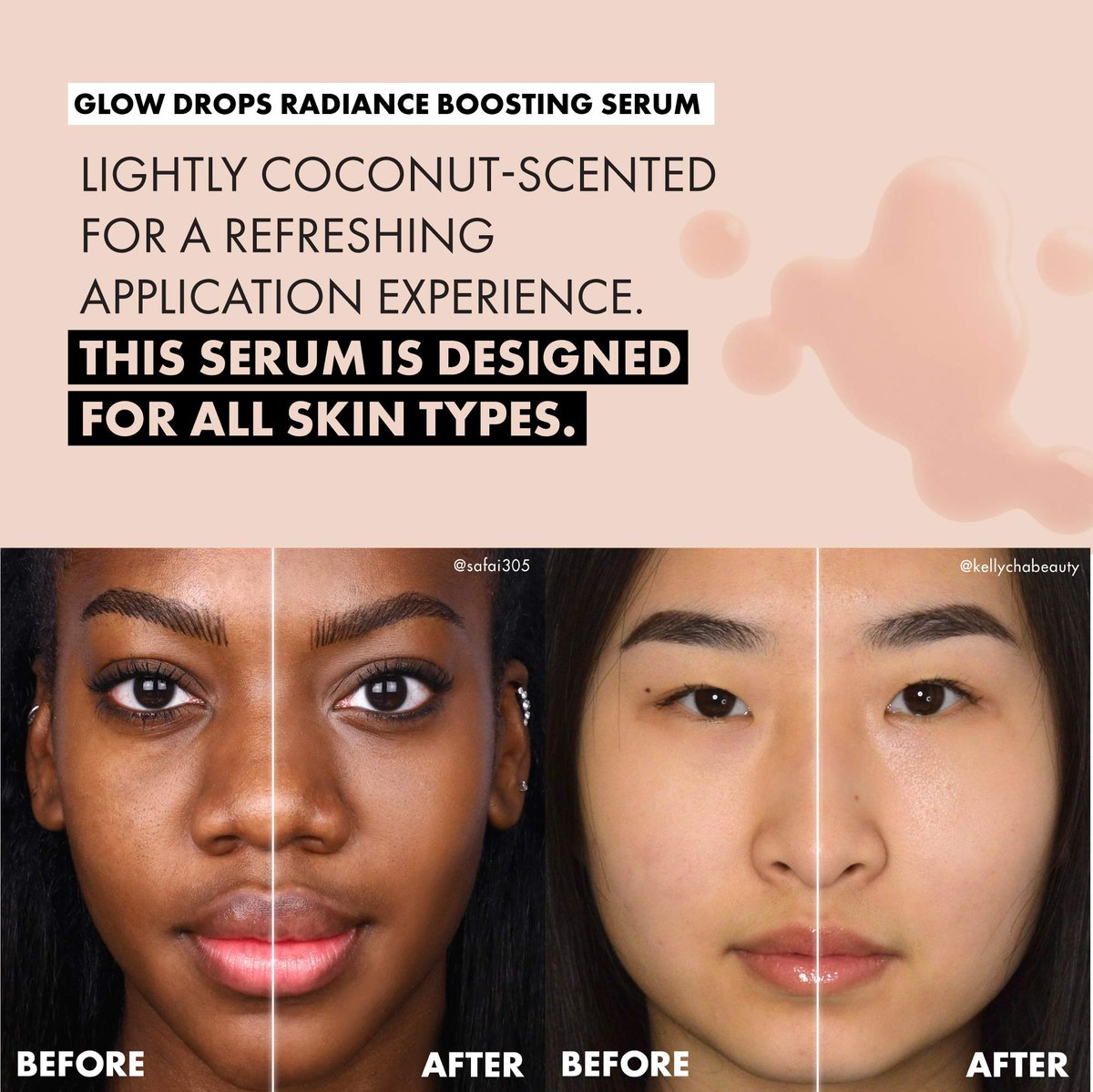 Milani Glow Drops Radiance Boosting Serum - 1 Fl Oz - Illuminating Face Serum for Glowing Skin Avelisse
