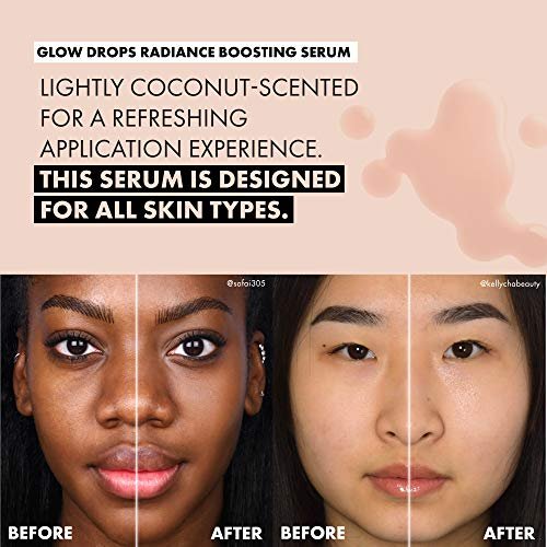 Milani Glow Drops Radiance Boosting Serum - 1 Fl Oz - Illuminating Face Serum for Glowing Skin Avelisse