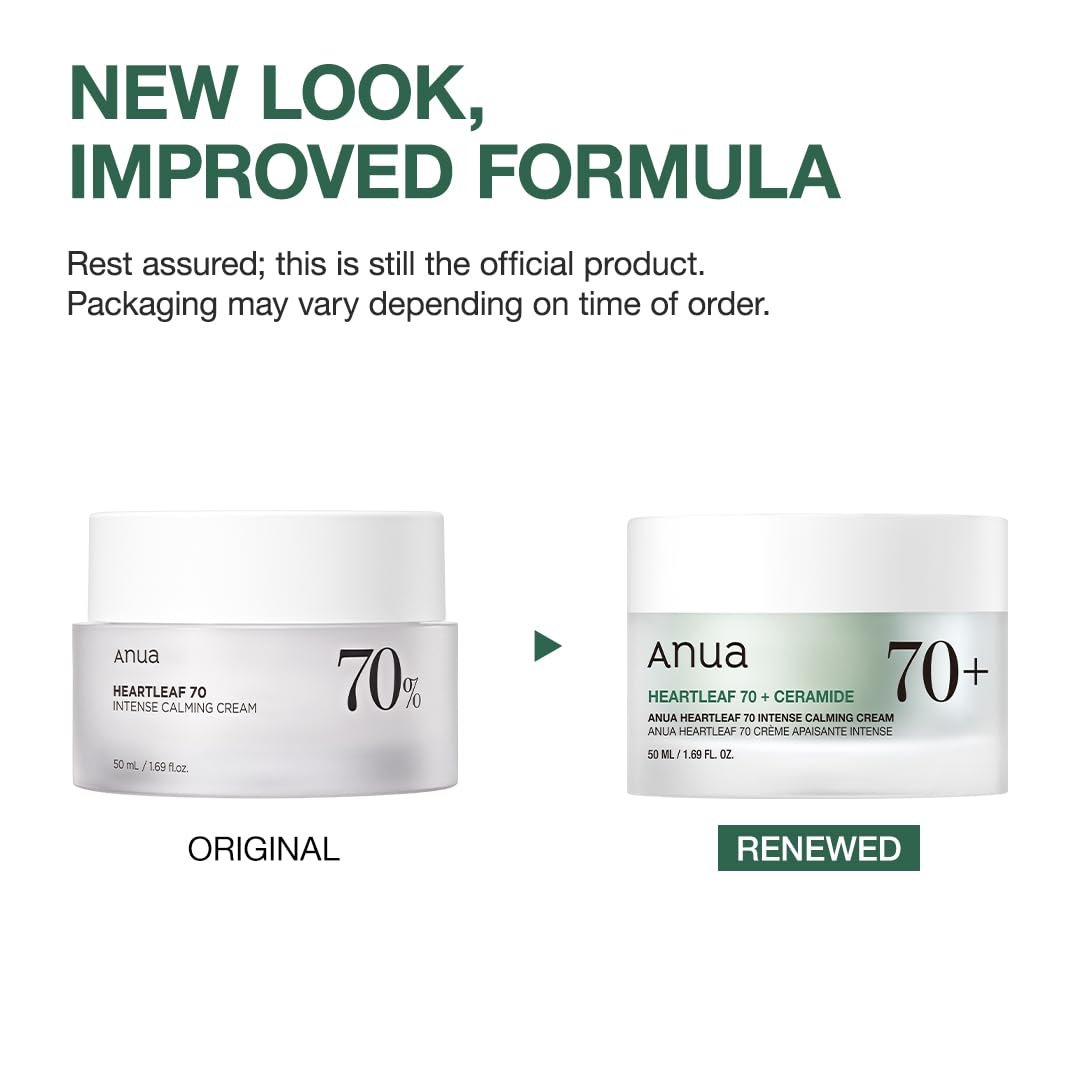 ANUA Soothing Cream with 70% Heartleaf – Hydrating Face Moisturizer for Sensitive Skin Avelisse
