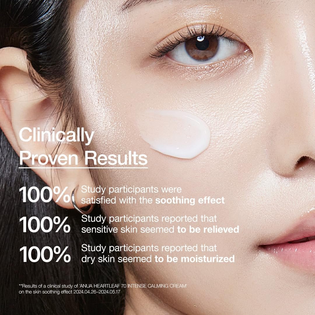ANUA Soothing Cream with 70% Heartleaf – Hydrating Face Moisturizer for Sensitive Skin Avelisse