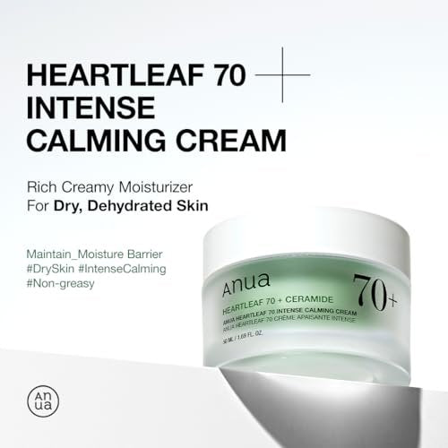 ANUA Soothing Cream with 70% Heartleaf – Hydrating Face Moisturizer for Sensitive Skin Avelisse