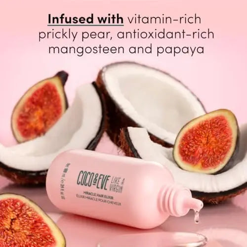 Coco & Eve Miracle Hair Elixir - Coconut Oil with Hyaluronic Acid Leave-In Conditioner for Dry Damaged Hair, Frizz Control & Heat Protection Avelisse