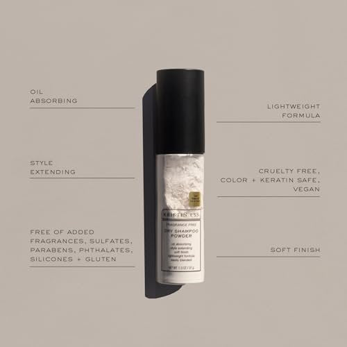 Kristin Ess Hair Dry Shampoo Non-Aerosol Powder - Fragrance Free, Mattifying, Style Extending, Vegan, 1.3 oz - görsel 5
