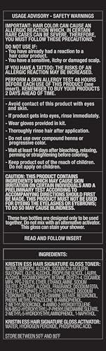 Kristin Ess The One Signature Hair Gloss - Platinum: Icy Translucent Ash | 4 Fl Oz Avelisse