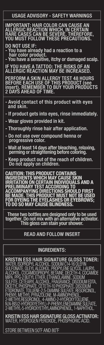 Kristin Ess The One Signature Hair Gloss - Platinum: Icy Translucent Ash | 4 Fl Oz Avelisse