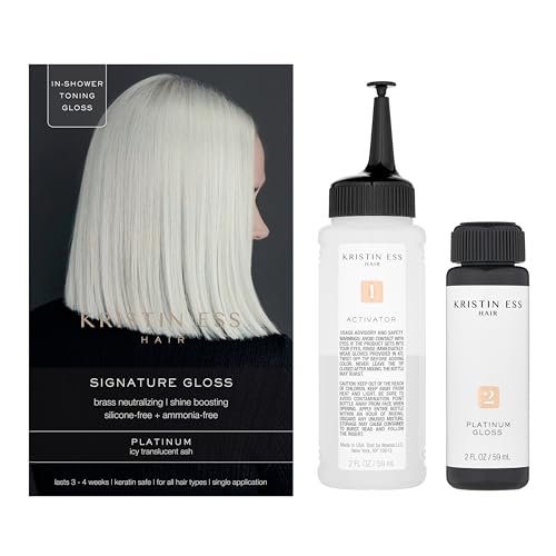 Kristin Ess The One Signature Hair Gloss - Platinum: Icy Translucent Ash | 4 Fl Oz Avelisse