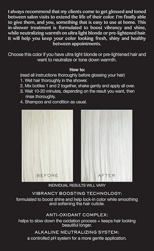 Kristin Ess The One Signature Hair Gloss - Platinum: Icy Translucent Ash | 4 Fl Oz Avelisse