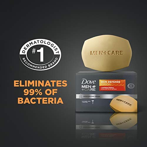 Dove Men+Care Soap Bar for Smooth, Hydrated & Nourished Skin – Effectively Washes Away Bacteria, Cream, 3.75 oz, 6 Count - görsel 10