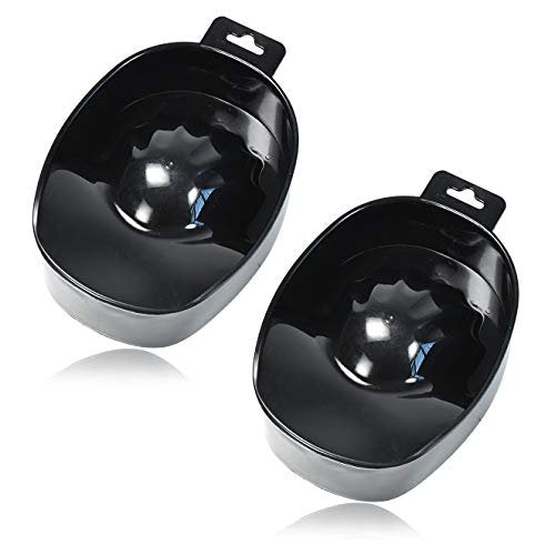 Oarkive 2-Pack Manicure Bowl Set - Acetone Soak Off Bowls for Nail Soaking, Dip Powder Removal, and Nail Art - 6.2x4.5x1.7 Inch Avelisse