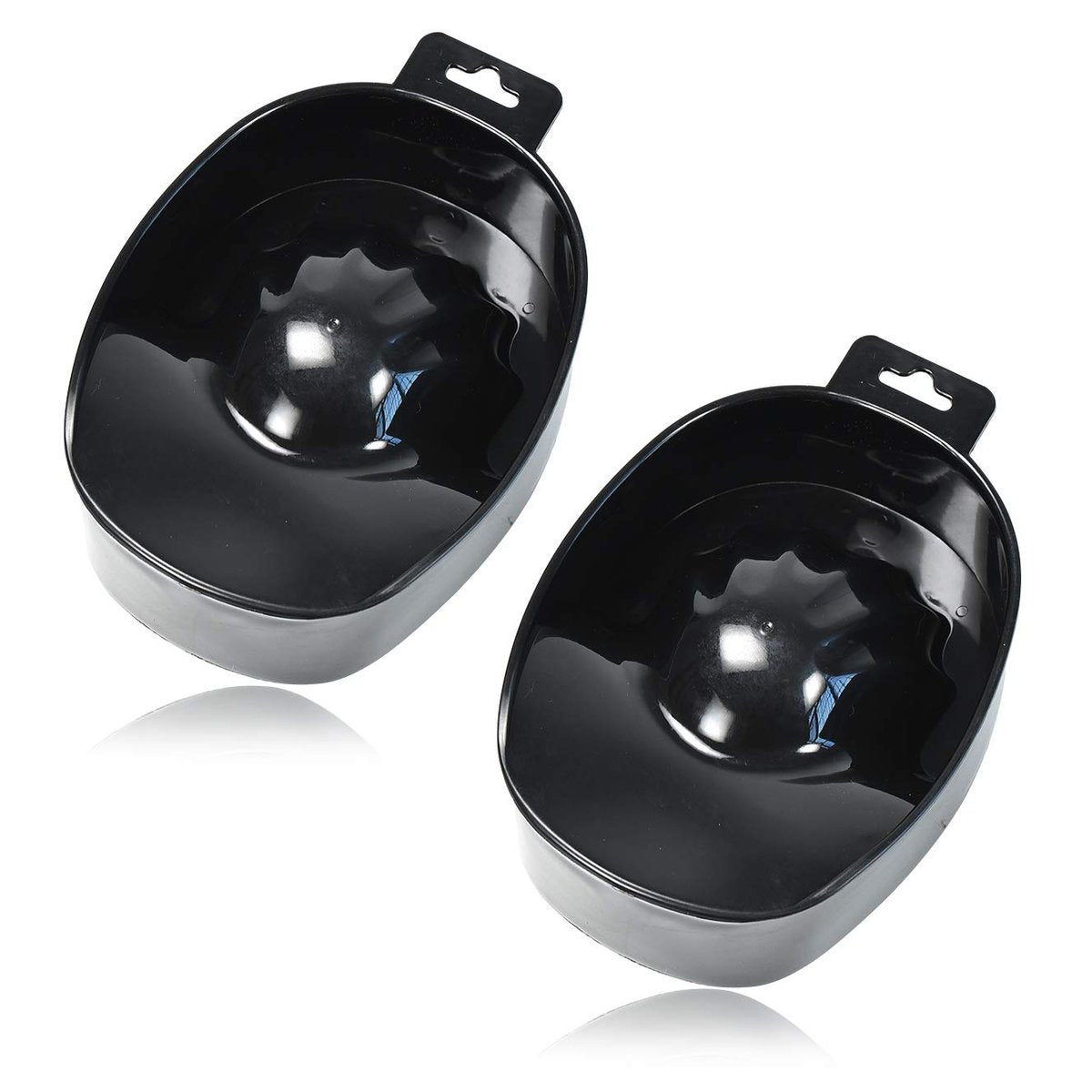 Oarkive 2-Pack Manicure Bowl Set - Acetone Soak Off Bowls for Nail Soaking, Dip Powder Removal, and Nail Art - 6.2x4.5x1.7 Inch Avelisse