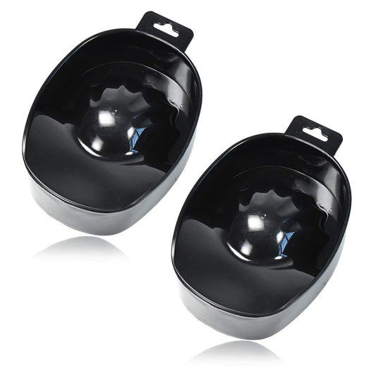 Oarkive 2-Pack Manicure Bowl Set - Acetone Soak Off Bowls for Nail Soaking, Dip Powder Removal, and Nail Art - 6.2x4.5x1.7 Inch Avelisse