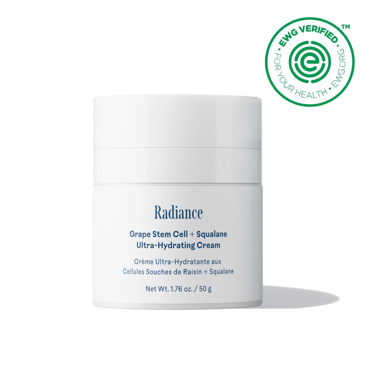 Three Ships Radiance Grape Stem Cell + Squalane Ultra-Hydrating Cream – Vegan, Cruelty-Free Face Moisturizer for Sensitive Skin (1.76 oz) Avelisse