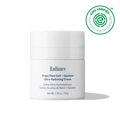 Three Ships Radiance Grape Stem Cell + Squalane Ultra-Hydrating Cream – Vegan, Cruelty-Free Face Moisturizer for Sensitive Skin (1.76 oz) Avelisse