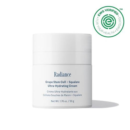 Three Ships Radiance Grape Stem Cell + Squalane Ultra-Hydrating Cream – Vegan, Cruelty-Free Face Moisturizer for Sensitive Skin (1.76 oz) Avelisse
