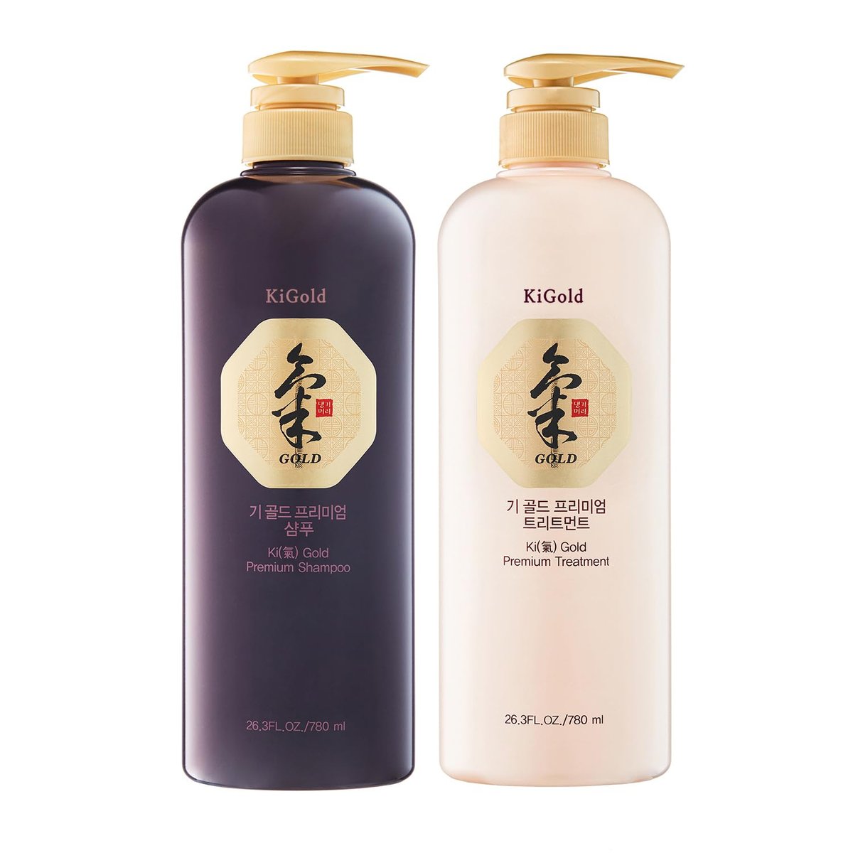 Daeng Gi Meo Ri Ki Gold Premium Shampoo & Treatment Set for Hair Loss, Thin Hair & Gray Hair Prevention – 52.6 Fl Oz, Korea's #1 Herbal Hair Brand Avelisse