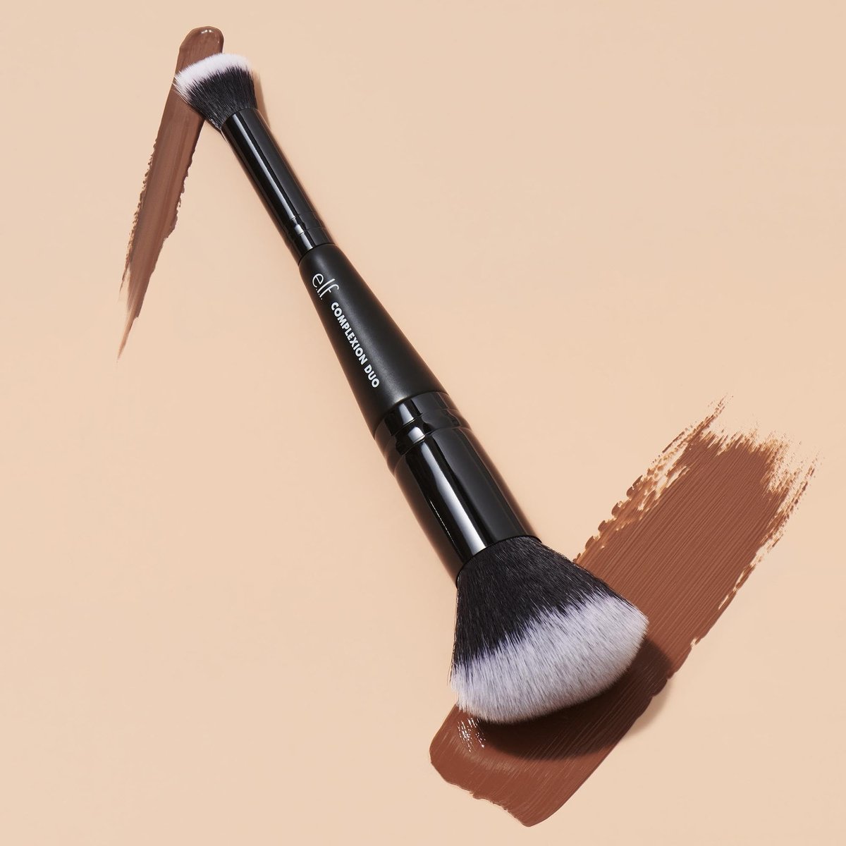e.l.f. Complexion Duo Brush - Foundation & Concealer Brush for Airbrushed Finish, Vegan & Cruelty-Free - görsel 5