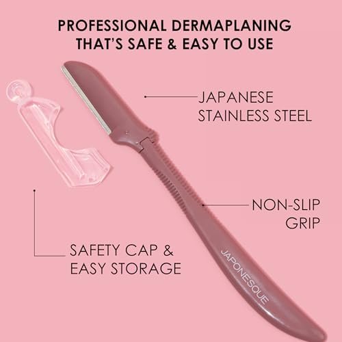 JAPONESQUE Complexion Perfection Dermaplaner Razor Set (3 Count) – Professional Dermaplaning Tool for Smooth, Radiant Skin - görsel 16