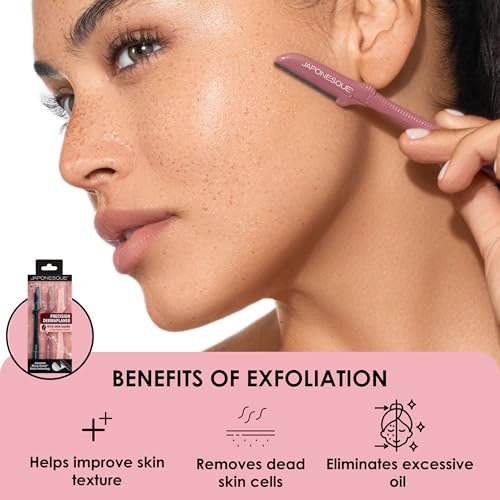 JAPONESQUE Complexion Perfection Dermaplaner Razor Set (3 Count) – Professional Dermaplaning Tool for Smooth, Radiant Skin - görsel 6