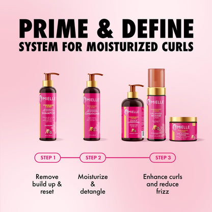 Mielle Organics Pomegranate & Honey Curl Defining Mousse with Hold - 7.5 Fl Oz