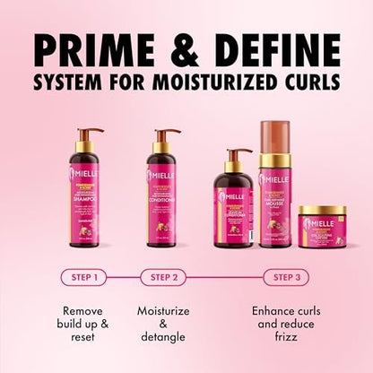 Mielle Organics Pomegranate & Honey Curl Defining Mousse with Hold - 7.5 Fl Oz