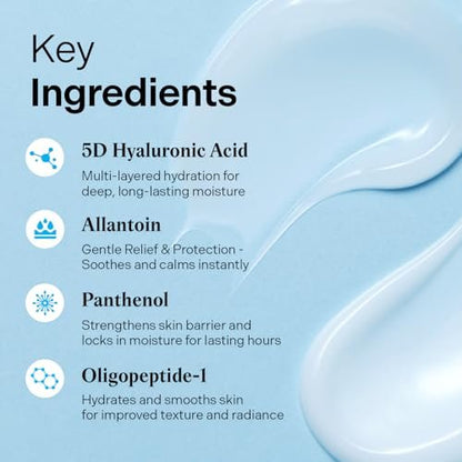 Torriden DIVE IN Cream 80ml (2.71 fl. oz.) - Lightweight Facial Moisturizer for Sensitive & Oily Skin with Hyaluronic Acid and Allantoin Avelisse