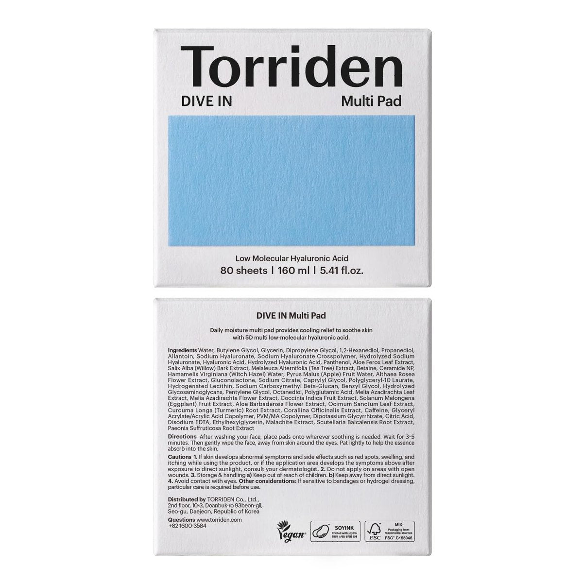 Torriden DIVE IN Multi Pad (80 pads) – Serum Infused Facial Pads for Cooling, Soothing & Hydrating Spot Masking with Hyaluronic Acid, Panthenol, Allantoin - görsel 17