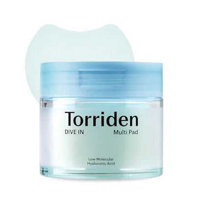 Torriden DIVE IN Multi Pad (80 pads) – Serum Infused Facial Pads for Cooling, Soothing & Hydrating Spot Masking with Hyaluronic Acid, Panthenol, Allantoin