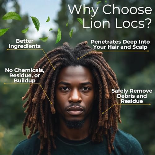 Lion Locs Shampoo and Conditioner for Dreads, Sisterlocks, Locks, & Dreadlocks | Lightweight Vegan Co Wash (8 oz) Avelisse