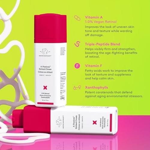 Drunk Elephant A-Passioni Retinol Cream - 1% Retinol Serum, Clean Clinical Skincare, 30 ml Avelisse